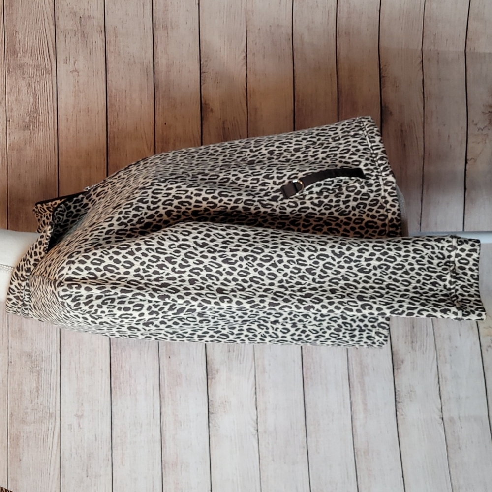 RAFAEL SPORT BROWN LEOPARD PRINT TWO PIECE JOGGING SUIT - Picture 7 of 16